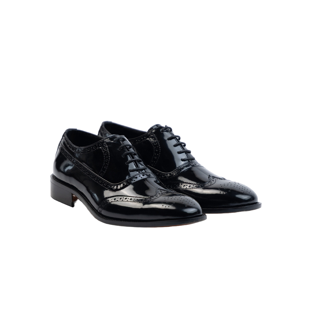 Patint Oxford - Wingtip Brogue (Black, 40)